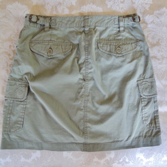 J. Crew Army Green Cargo Mini Skirt 6 (Fits M) - Picture 5 of 7